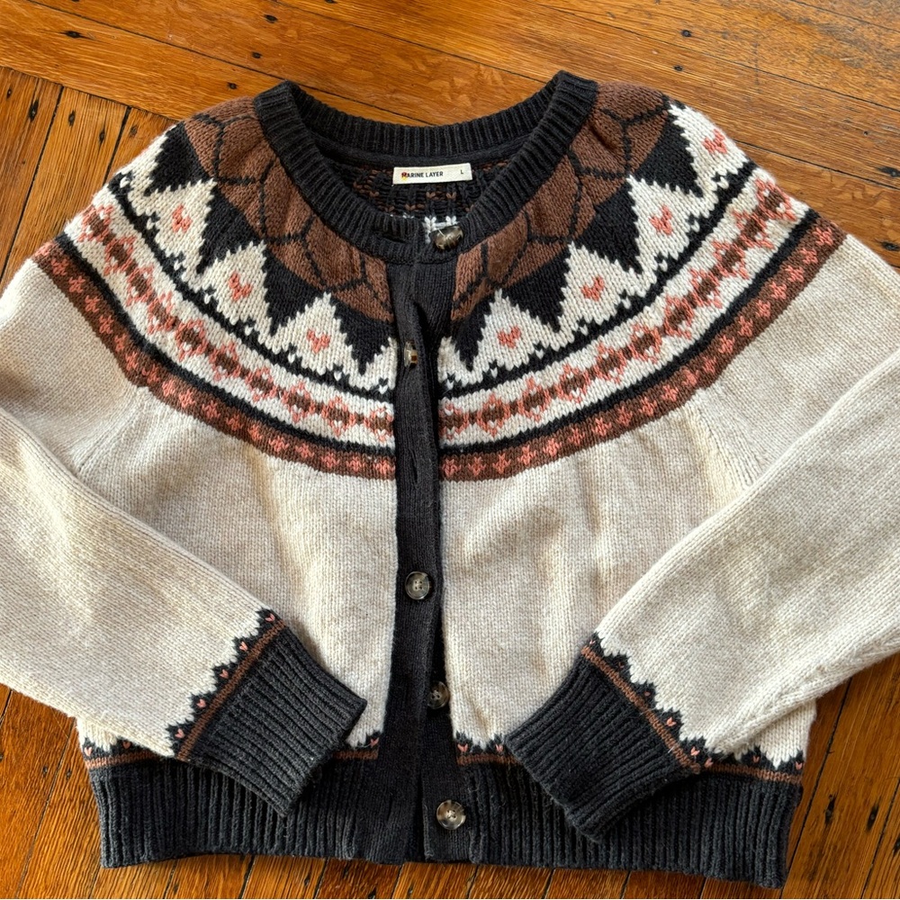 Marine Layer Fair isle Cardigan